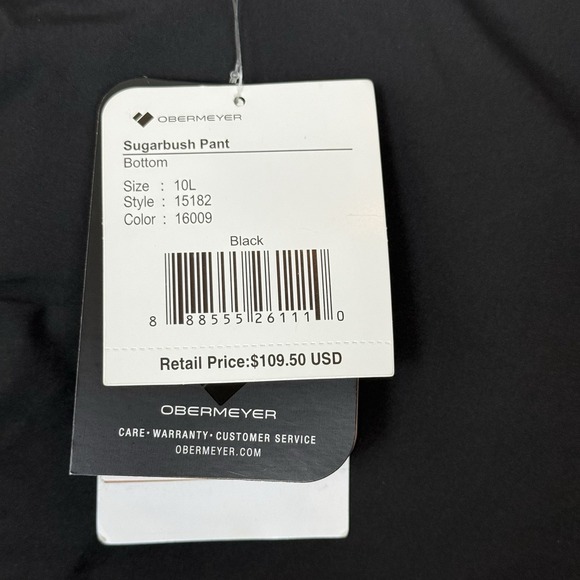Obermeyer Sugarbush Snow Pants Women's Size 10 Long Black Stretch Ski Snowboard - Picture 7 of 16